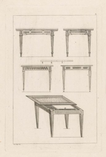 Tables with sliding tops