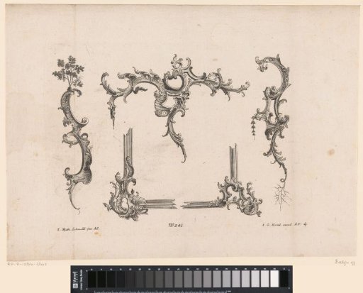 Rocaille ornaments and frame