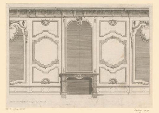Chimneypiece and panels