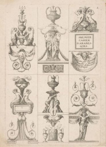 Six scenes with arabesques