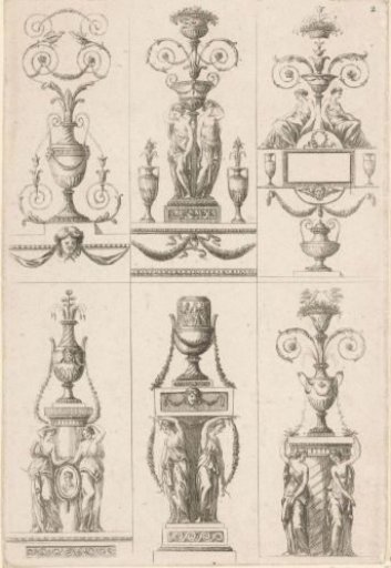 Six scenes with arabesques