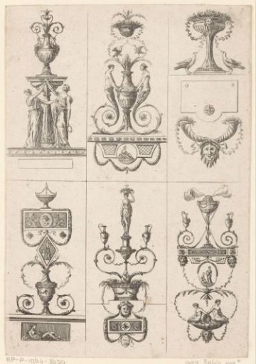 Six scenes with arabesques