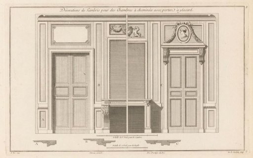 Chimneypiece with a medallion