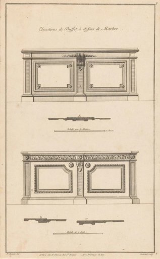 Two low sideboards