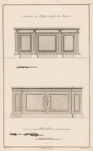 Two low sideboards