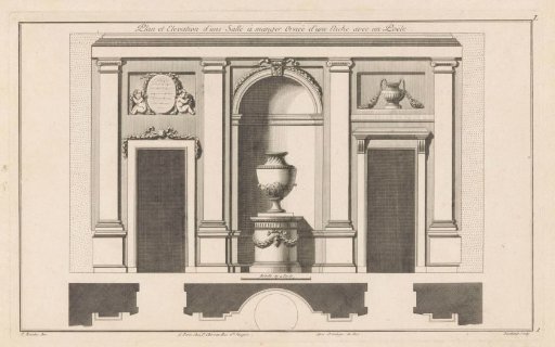 Dining room with two doors