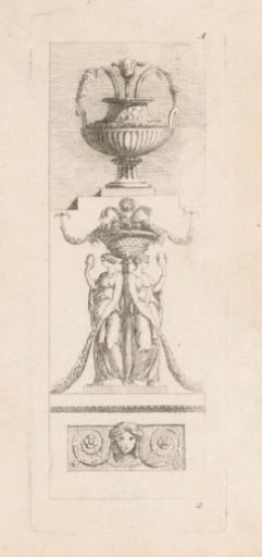 Vase and standing women
