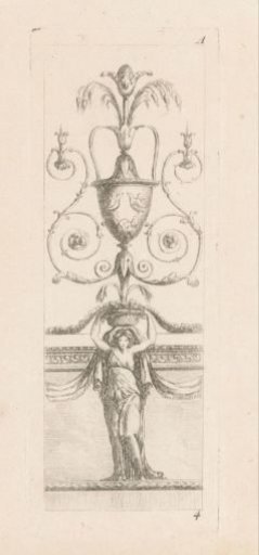 Vase and standing woman