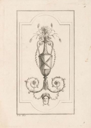 Vase with arabesques