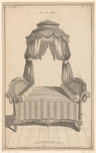 Canopy bed with bolster pillows