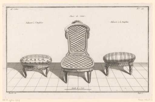 Chair and two ottomans