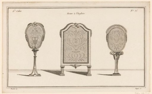 Three fire screens