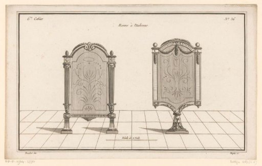 Two fire screens