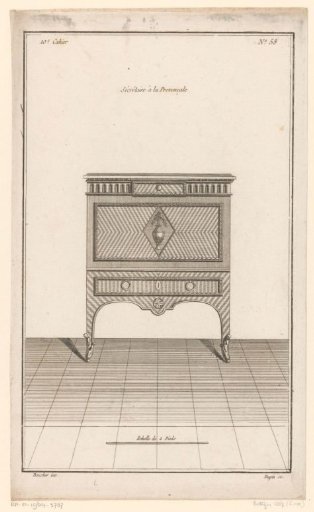 Secretary with vase