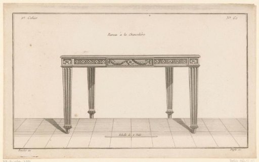 Desk with garlands