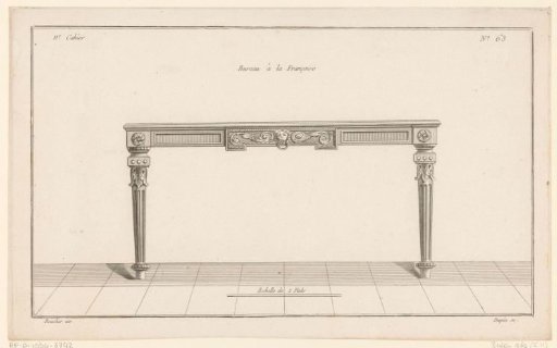 Desk with lion's head