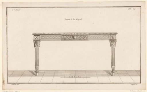 Desk with lion's head