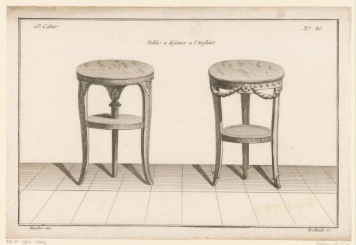 Two round tables