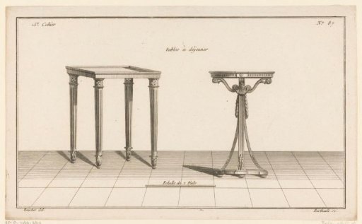 Square and round table