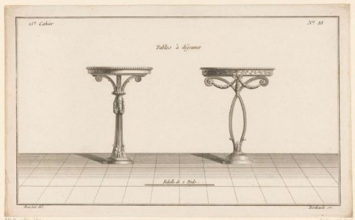 Two round tables