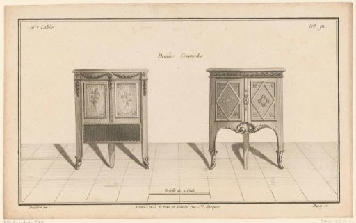 Two commodes