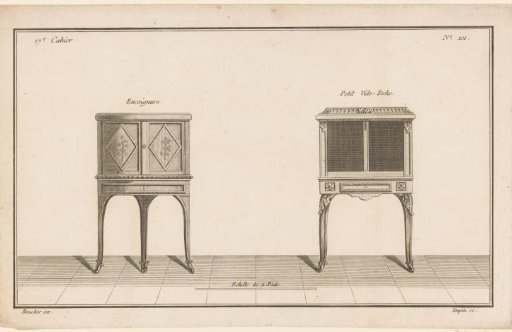 Corner cabinet and vide poche