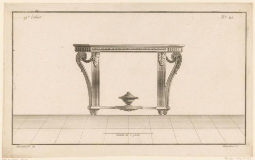 Table with vase