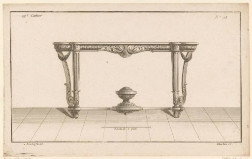 Table with vase