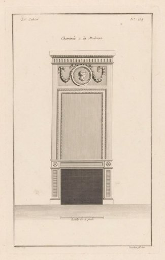 Chimney piece with medallion