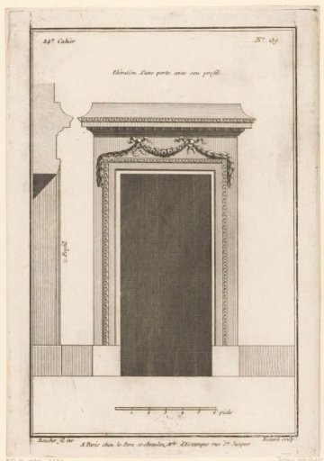 Gate with garlands