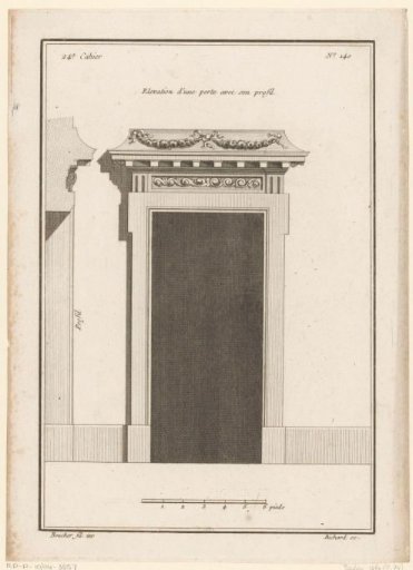 Gate with garlands