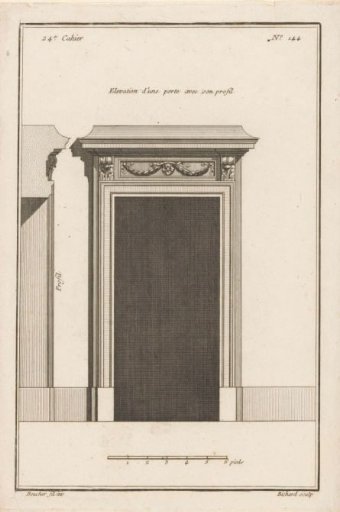 Gate with garlands