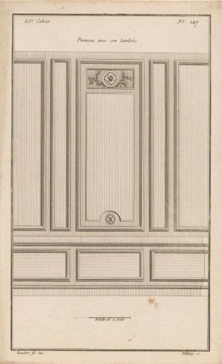 Panels with floral motifs