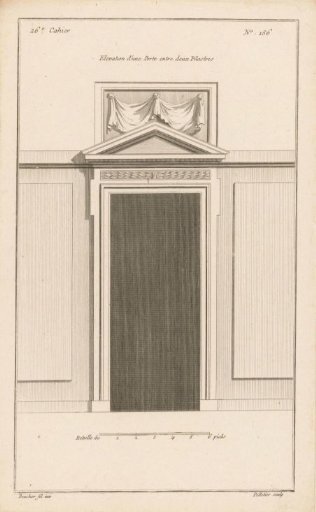 Portal with a triangular pediment