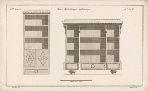 Two bookcases