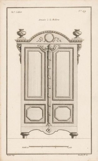 Cabinet with vases