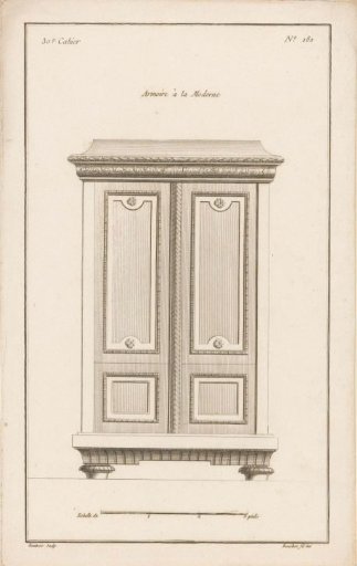 Cabinet with floral motifs