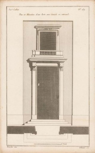 Gateway with balcony