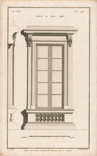 Window with balusters