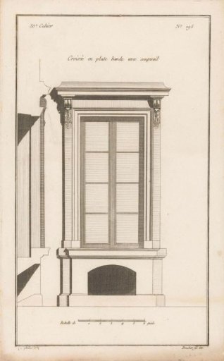 Window with cellar opening