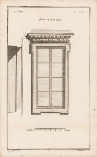 Window with leaf motifs