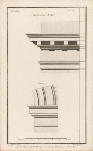 Entablature and impost