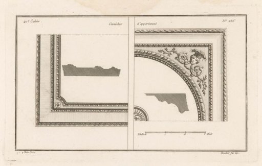 Ceilings with faces and interlacing patterns