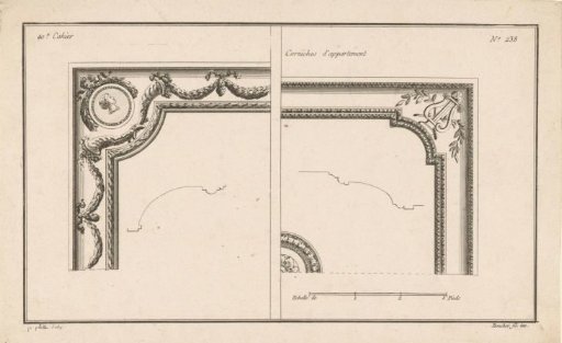 Ceilings with a medallion and lyre