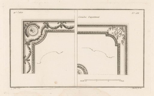 Ceilings with a medallion and lyre