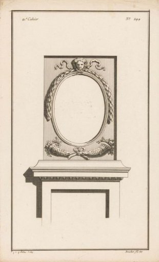 Panel with a medallion and cornucopias