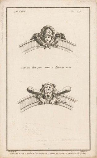 Keystone with Minerva and Hercules