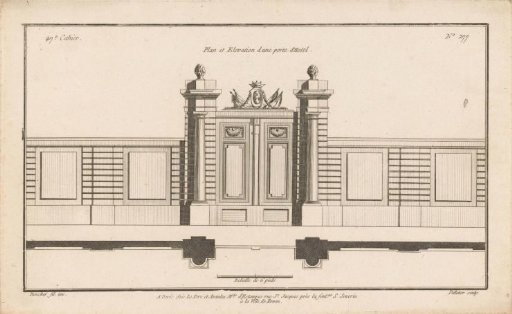 Gate with coat of arms