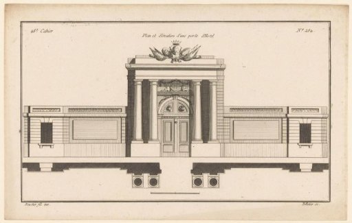 Gate with columns