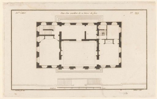 Plan of a pavilion
